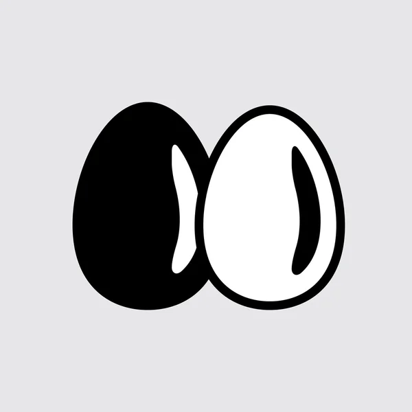 Ícone de ovo simples — Vetor de Stock