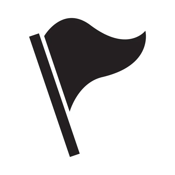 Bandeira ícone simples — Vetor de Stock