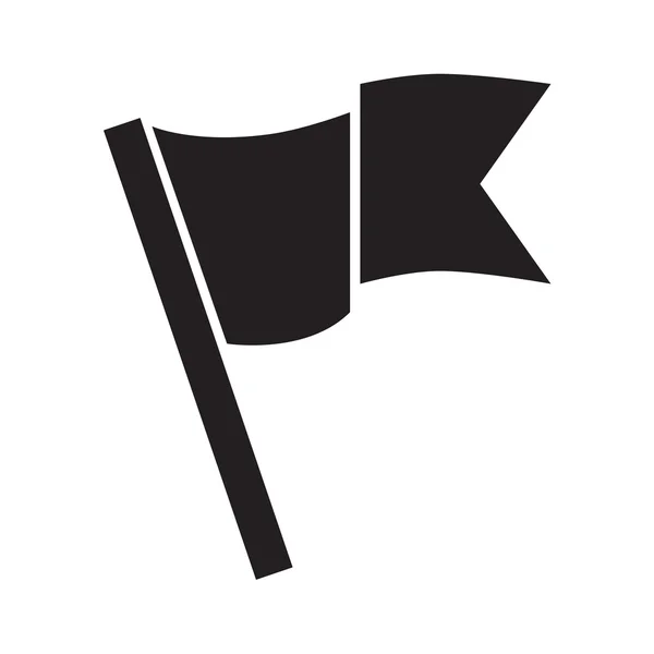 Flagge einfaches Symbol — Stockvektor