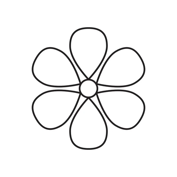 Квіткова ікона ізольована — стоковий вектор