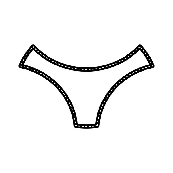 Kvinnor underkläder ikonen — Stock vektor