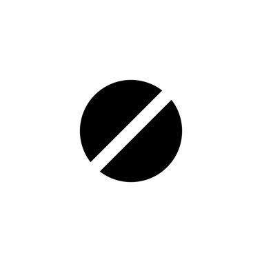 Siyah ve beyaz hap simgesi