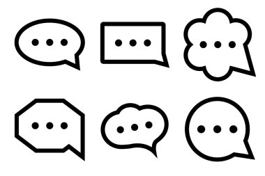 Sohbet basit simgesi