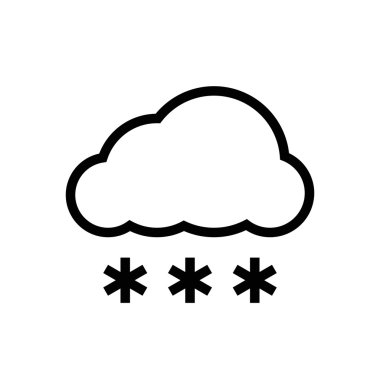 Basit bulut simgesi