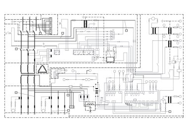 Şematik diyagramı, güç devresi