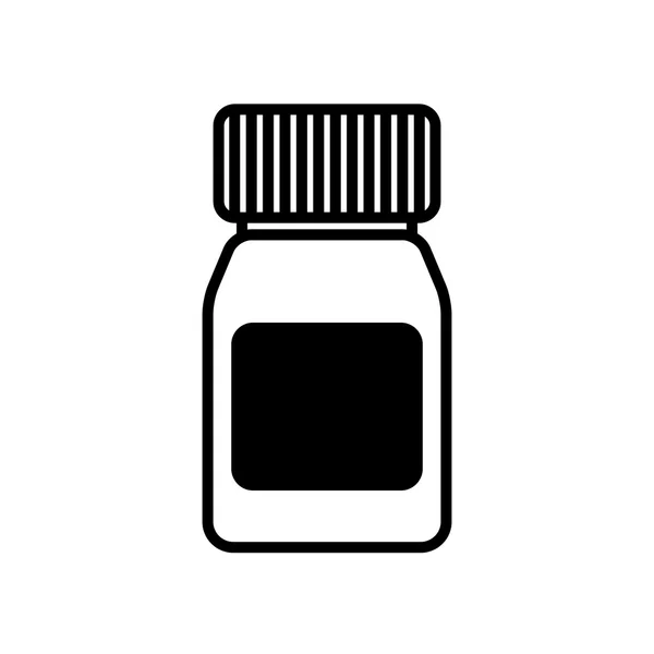 Schwarz-weiße Pille — Stockvektor
