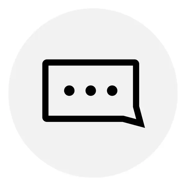 Chat Icono simple — Vector de stock