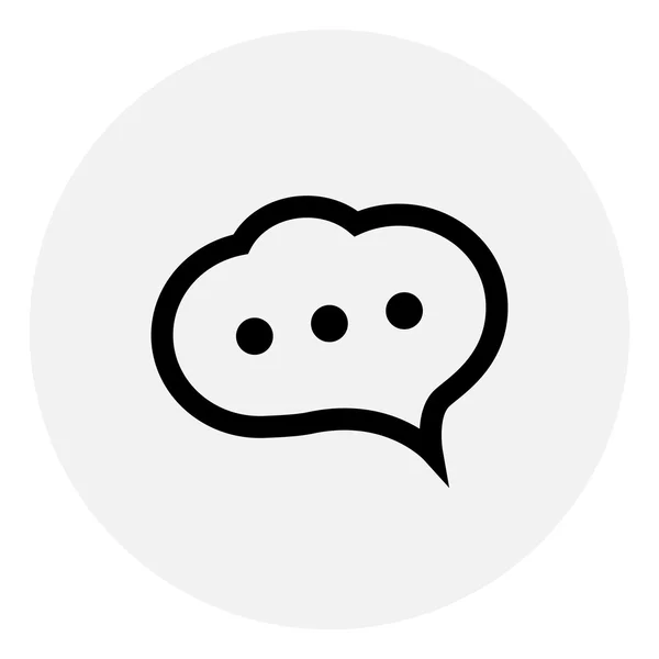 Chat Icono simple — Vector de stock