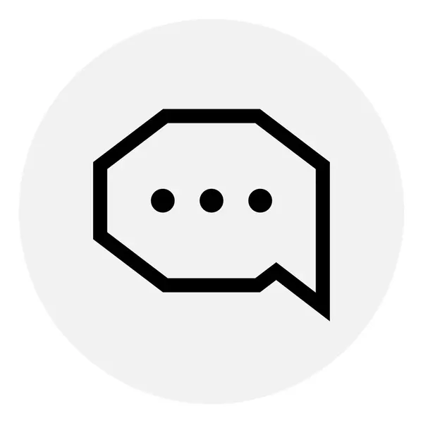 Chat Icono simple — Vector de stock