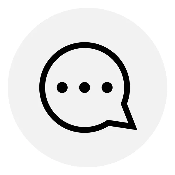 Chat egyszerű ikon — Stock Vector
