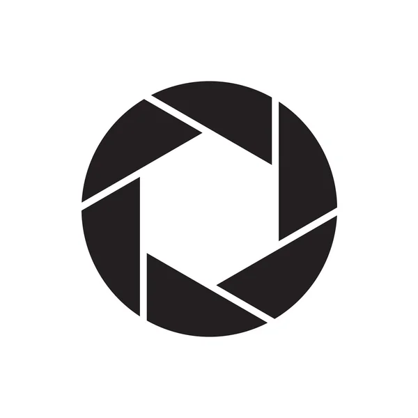 A rekeszizom ikonra. Blende szimbólum. Lapos illusztráció — Stock Vector