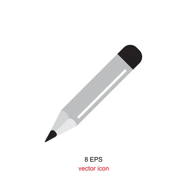 Ikona ołówka na białym tle — Wektor stockowy
