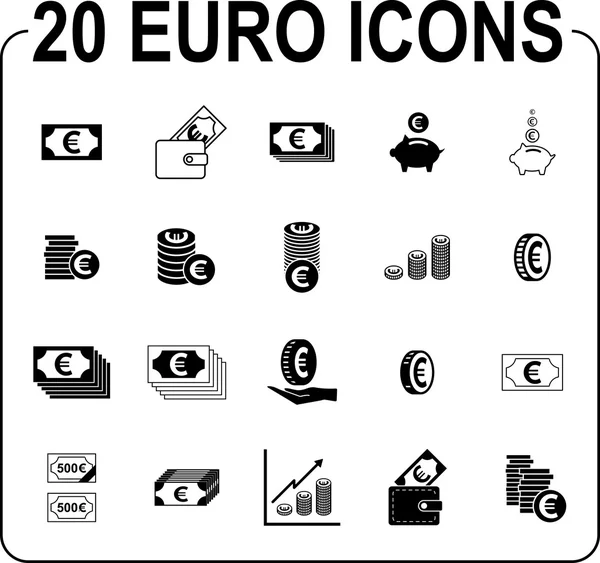 Ensemble d'icône d'argent — Image vectorielle