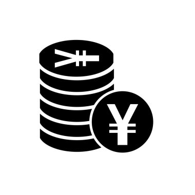 Japon yeni düz simgesini uygulamalar ve Web siteleri için