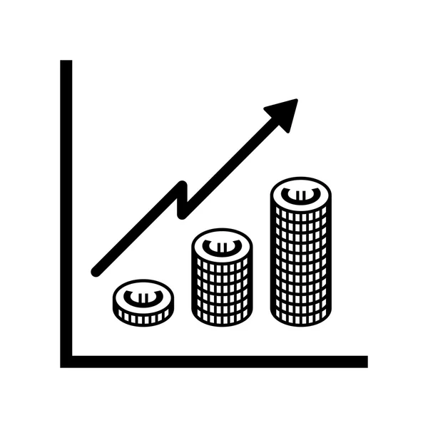 Euro pièce icône simple — Image vectorielle