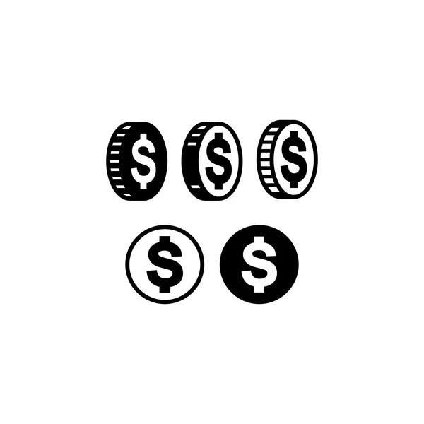 Icône argent simple — Image vectorielle