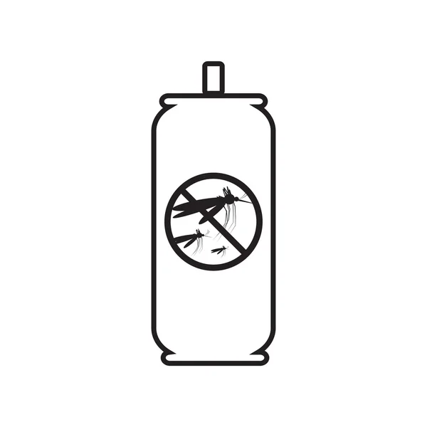 Mückenspray-Symbol — Stockvektor