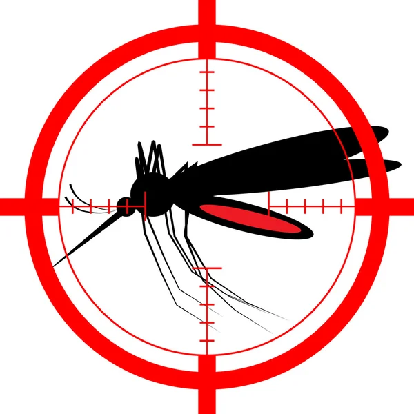 Target on mosquito — Stock Vector