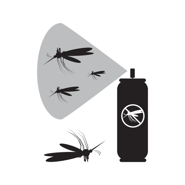 Комара спрей значок — стоковий вектор