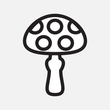 Mantar simgesi izole