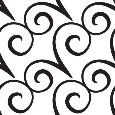 Kıvırcık veya Swirly elle çizilmiş arka plan