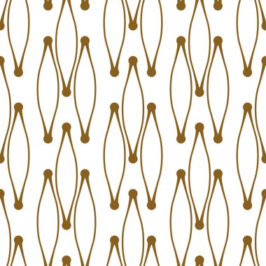 Beyaz arka planda altın çizgi deseni