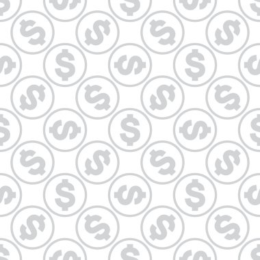 Para simgesi dikişsiz desen