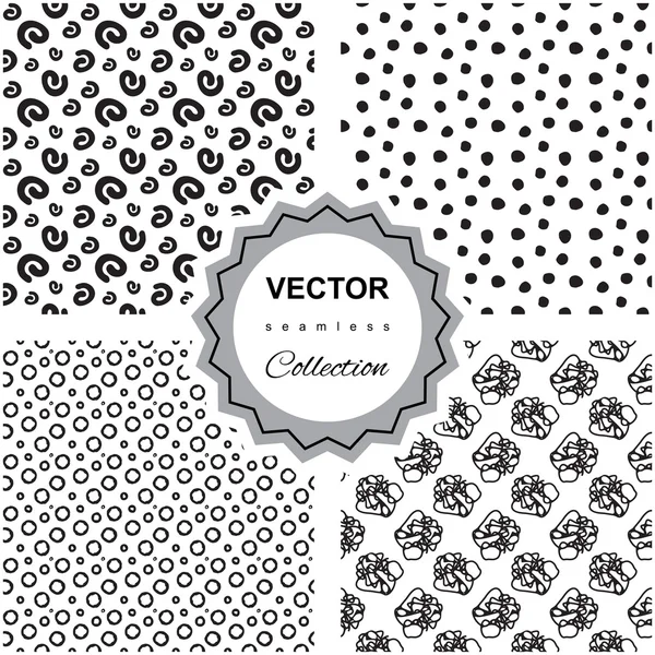 Ddoodle abstract  pattern collection — Stock Vector