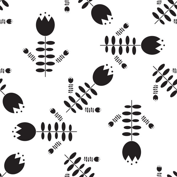 Flower Seamless pattern. Floral stylish background. repeating texture