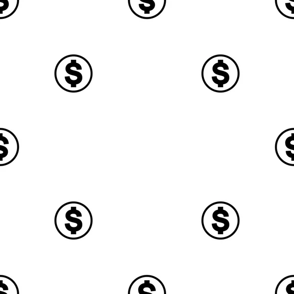 Money icon seamless pattern — Stock Vector