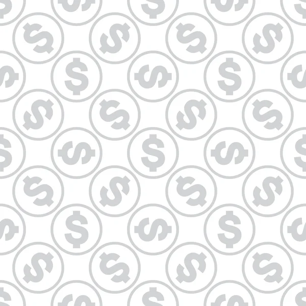 Money icon seamless pattern — Stock Vector