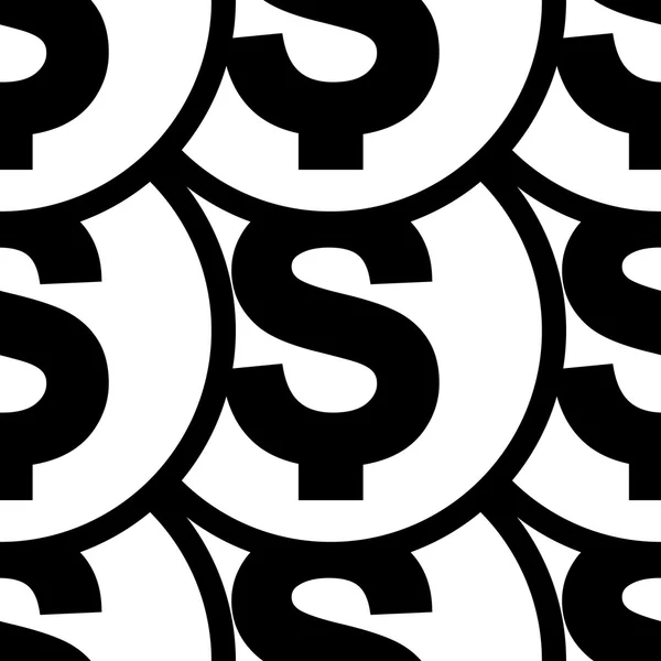 Icône d'argent motif sans couture — Image vectorielle