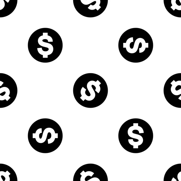 Money icon seamless pattern — Stock Vector