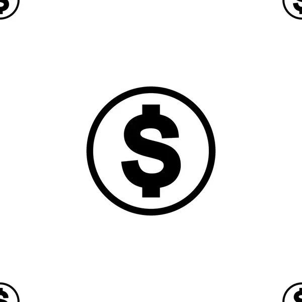 Ícone de dinheiro padrão sem costura —  Vetores de Stock