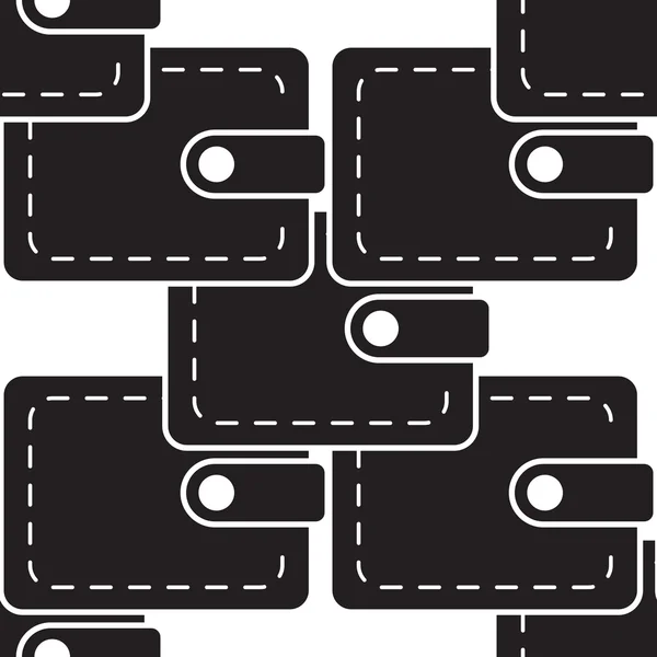 Pouch wallet icon seamless pattern — Stockvector