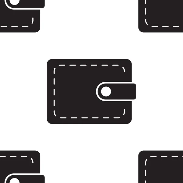 Pouch wallet icon seamless pattern — Stockový vektor