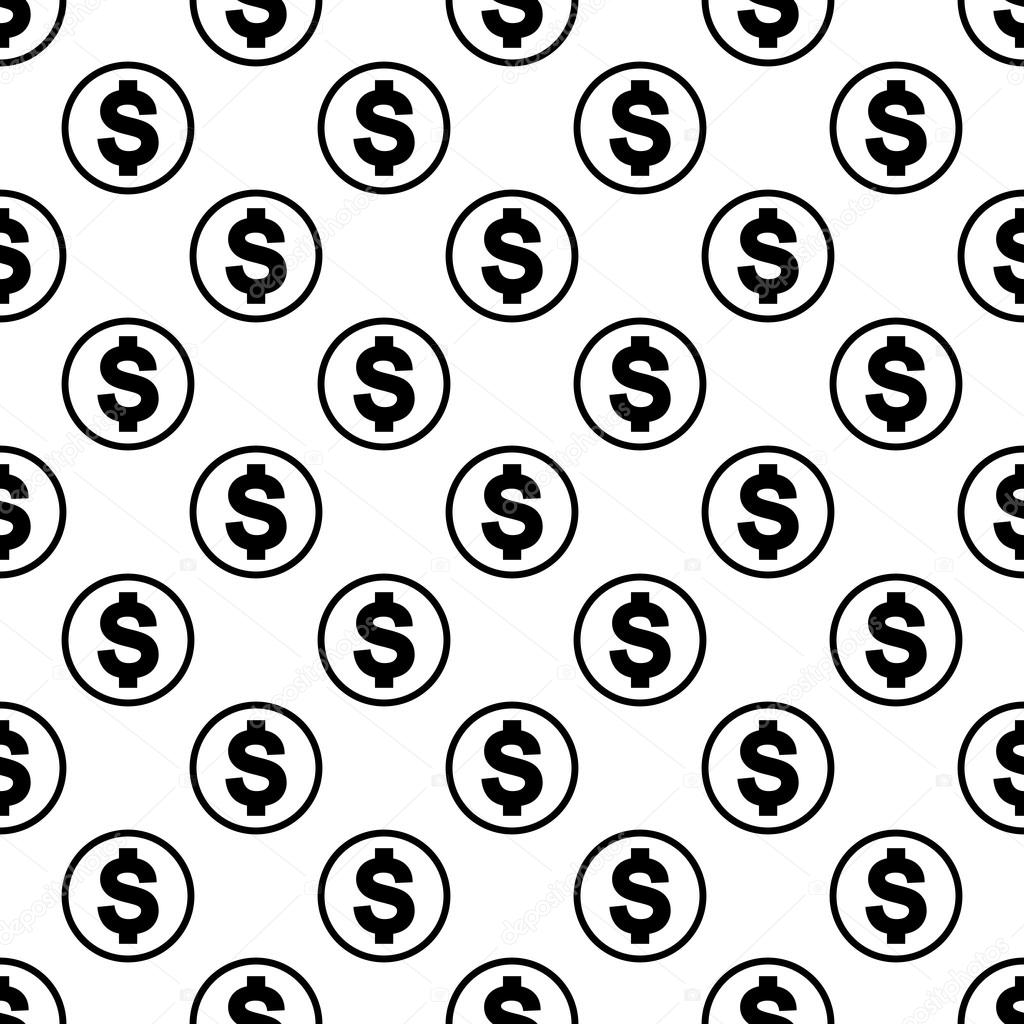 Money icon seamless pattern Stock Vector by ©Artem_Stepanov 120668916