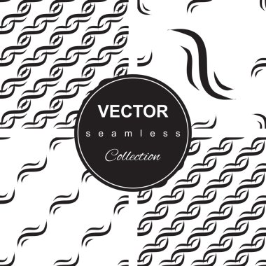 Dalga simge desen seti