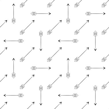 Oklarla monokromatik sorunsuz arka plan