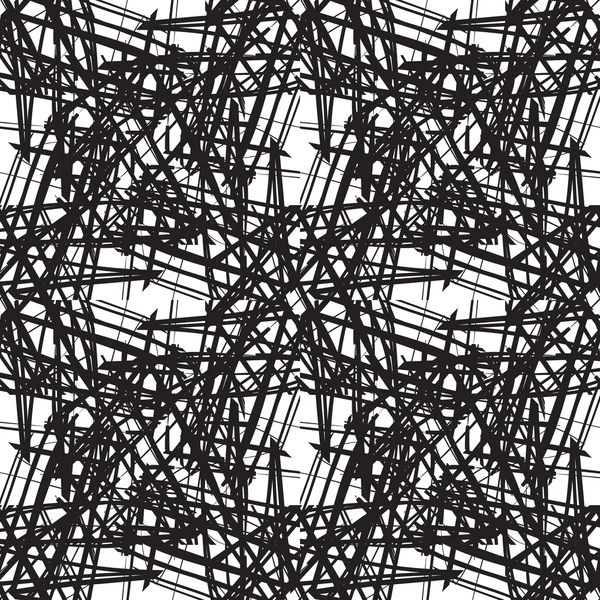 Abstraktes Muster mit handgezeichneten Linien — Stockvektor