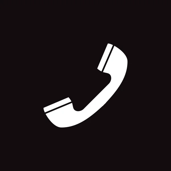 Telephone icon. Phone simple icon or logo for web, design, advertising, printing — Stock Vector