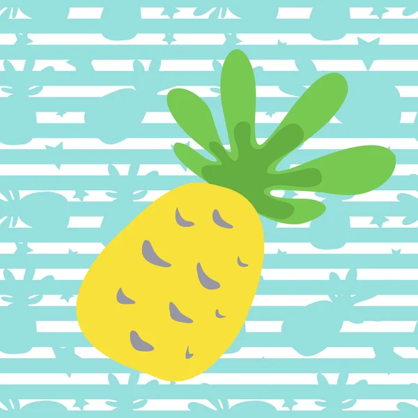 Sömlös ananas mönster — Stock vektor