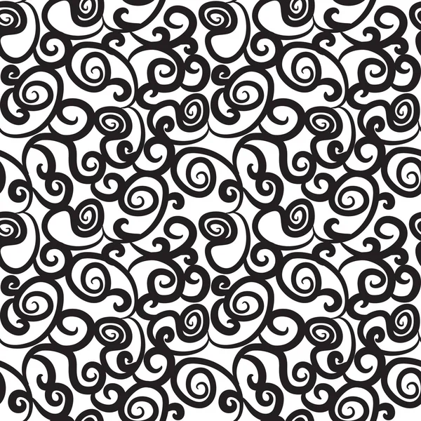 Curly or Swirly hand drawn background — Stock Vector