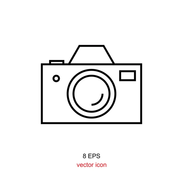Foto kamera enkel ikon — Stock vektor