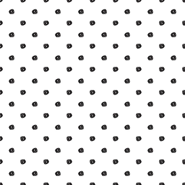 Seamless background with black dots — Stock Vector