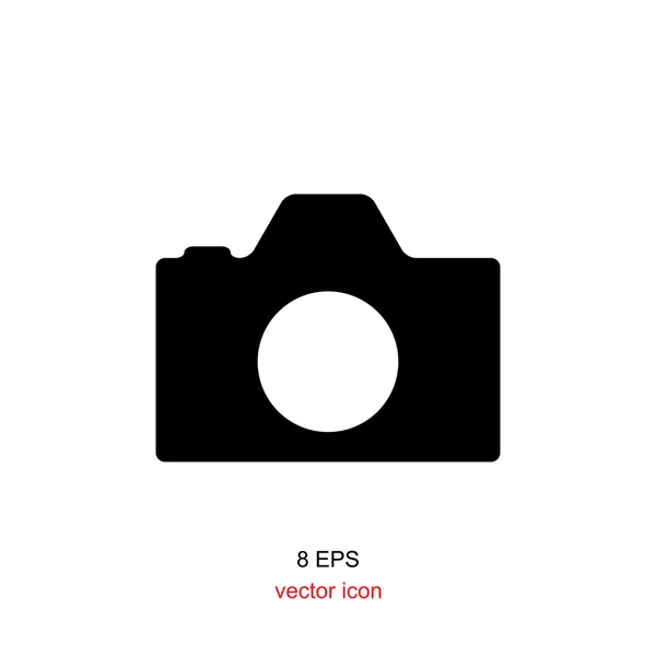 Foto kamera enkel ikon — Stock vektor