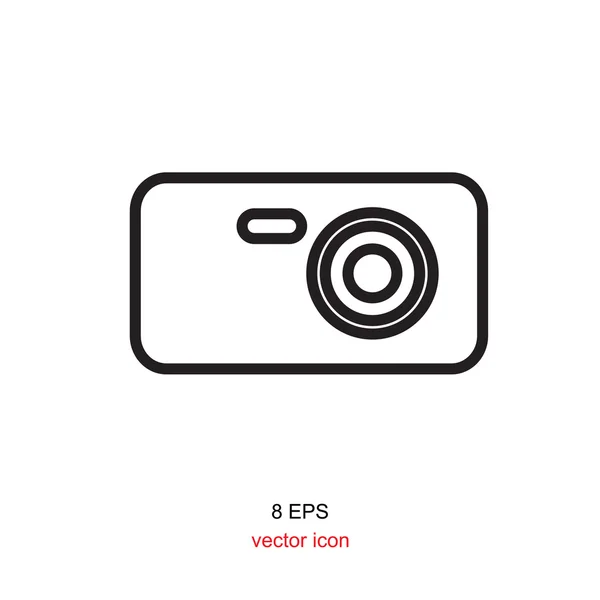Foto cámara icono simple — Vector de stock