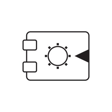 güvenli düz simgesi