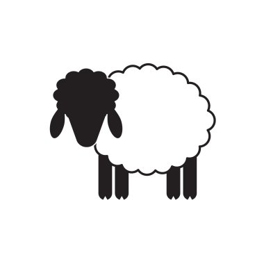 İzole koyun simgesi
