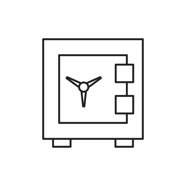 Lapos ikon, széf — Stock Vector